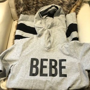 Bebe hooded jogger dress